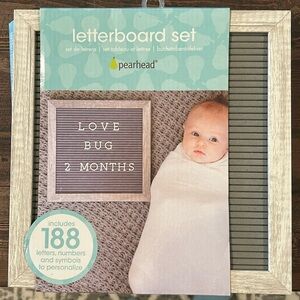 Newborn letter board set